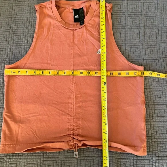 Adidas cinched crop muscle tank, medium - Picture 5 of 6